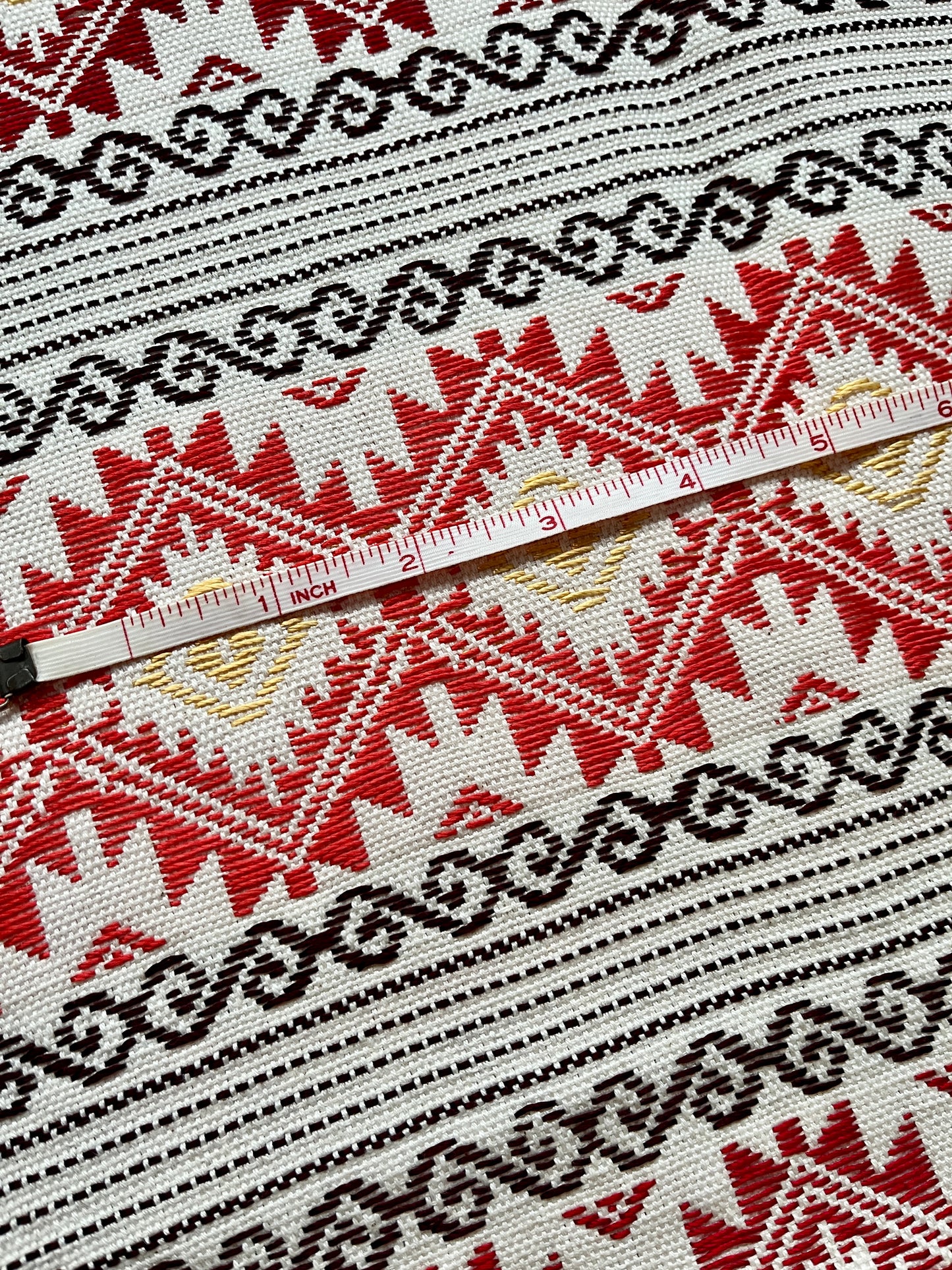 Coral and Red Diamonds Table Runner
