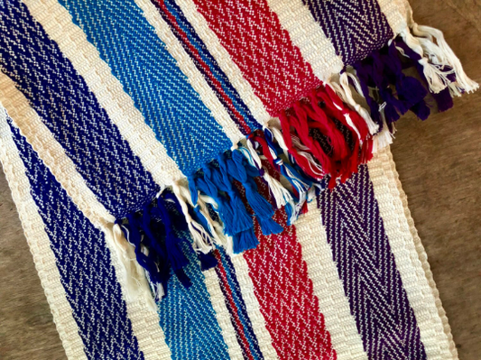 Mixed Berries - Hand Woven Table Runner from Guatemala