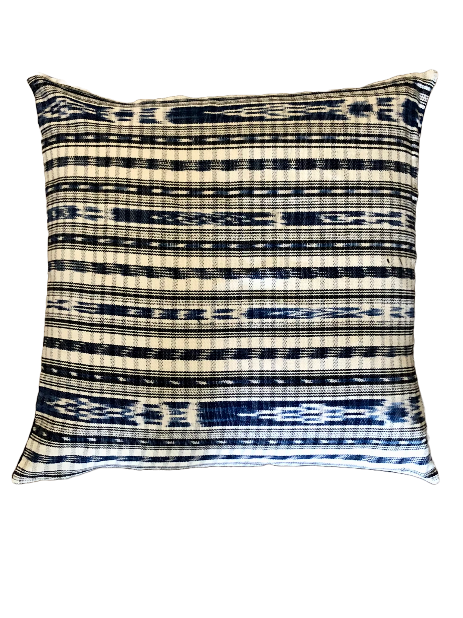 Blue ikat hot sale pillow cover