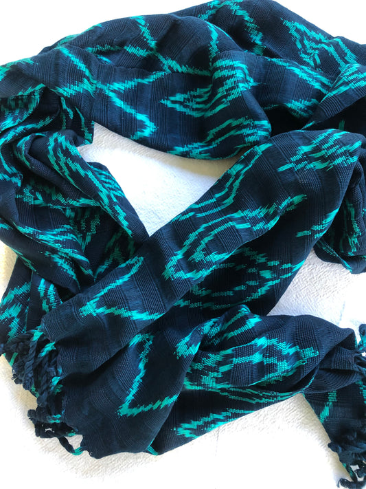 Hand Woven Scarf -Water