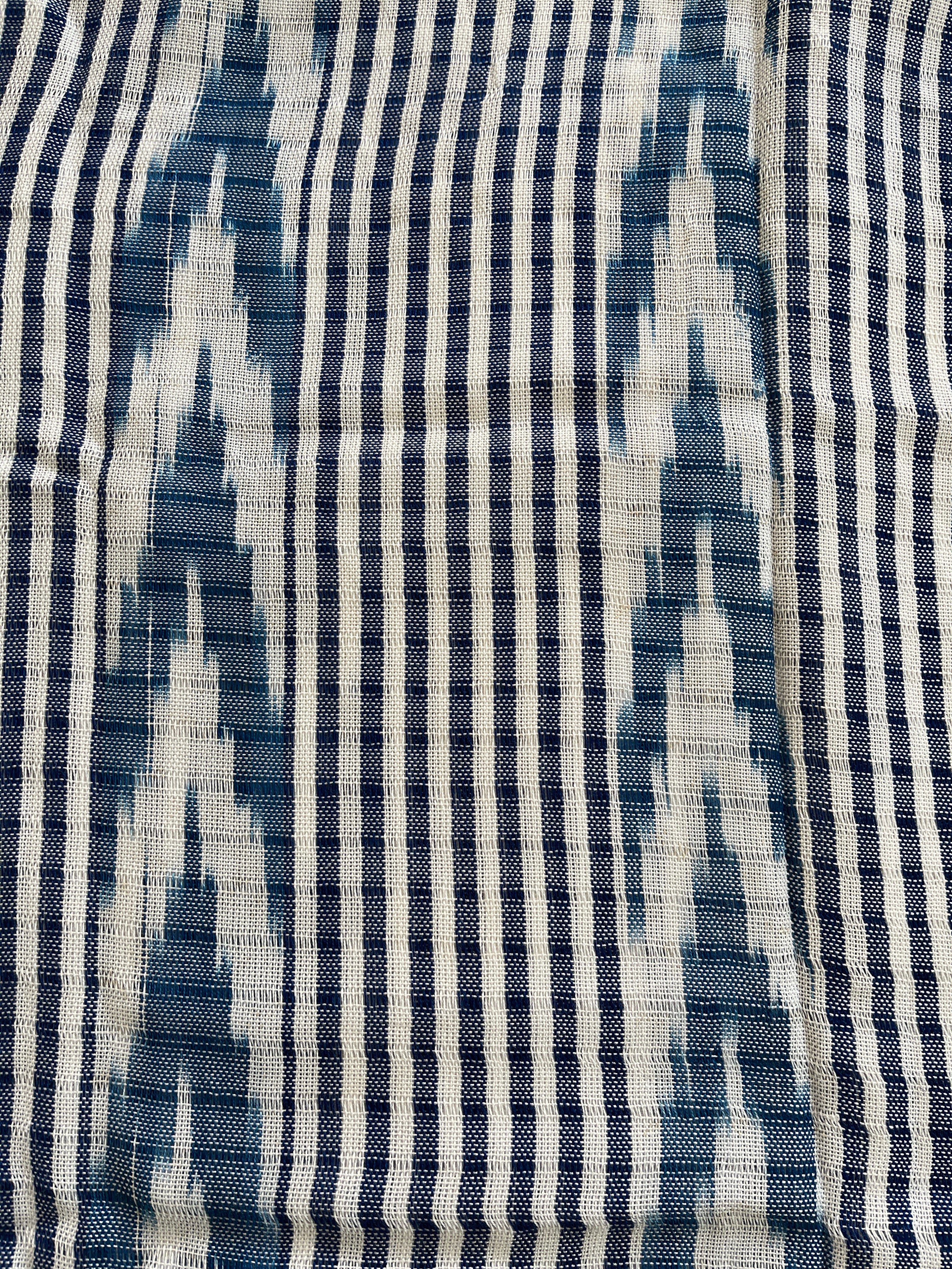Indigo Rayon Hand Woven Scarf