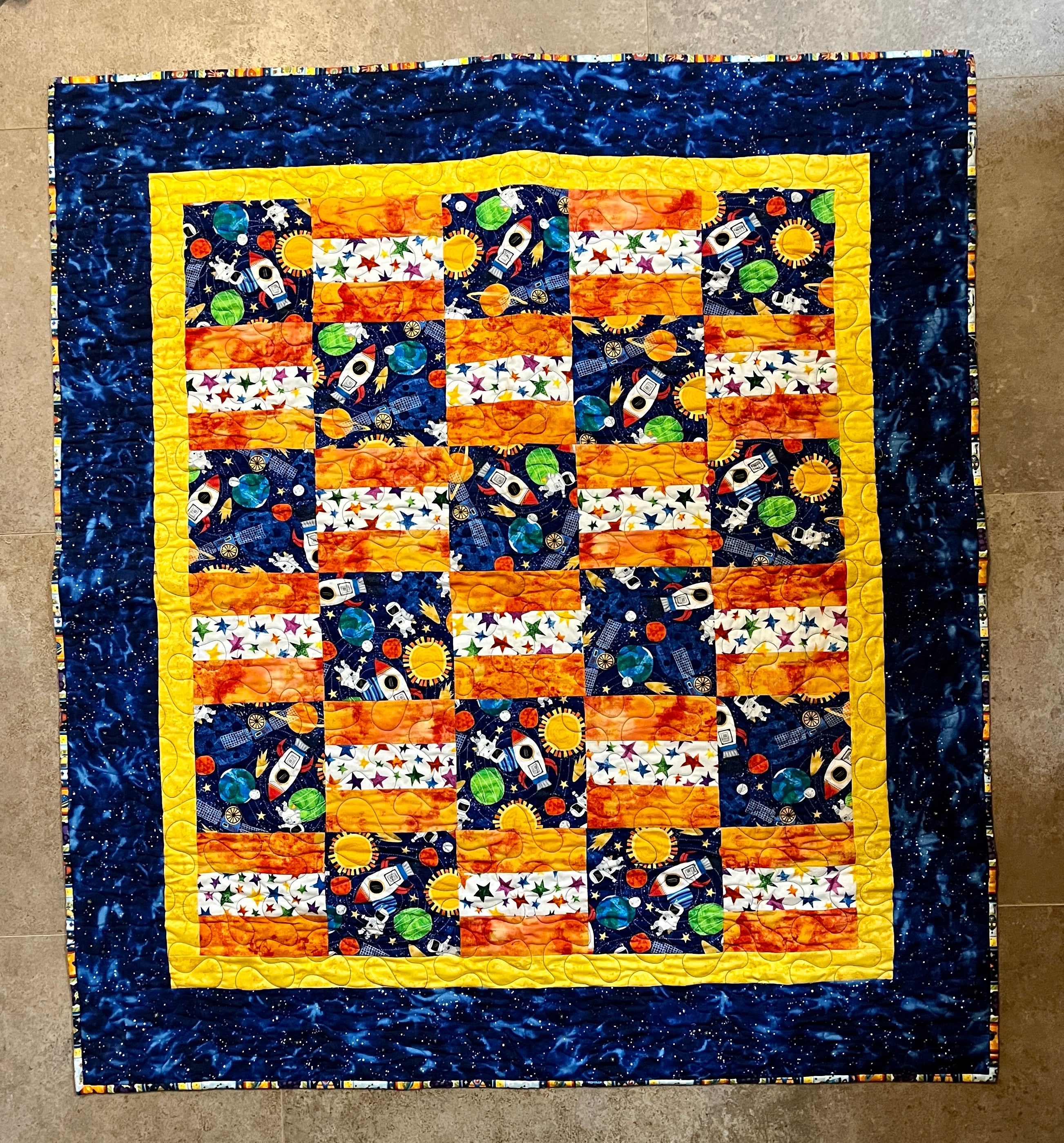 Rocket Baby Quilt