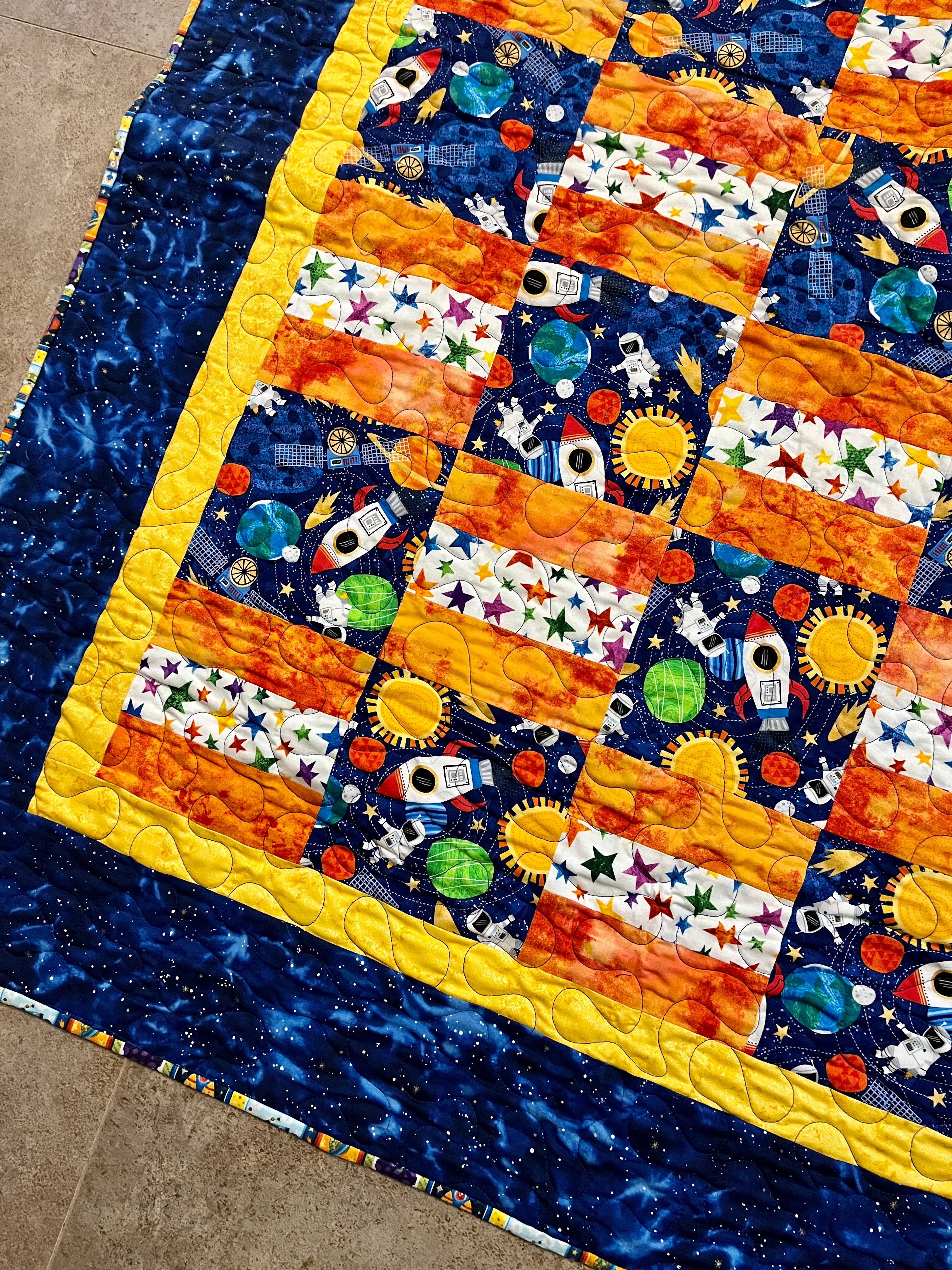 Rocket Baby Quilt