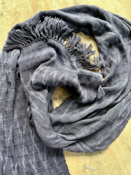 Handwoven Scarf - Sacatinta Natural Dye