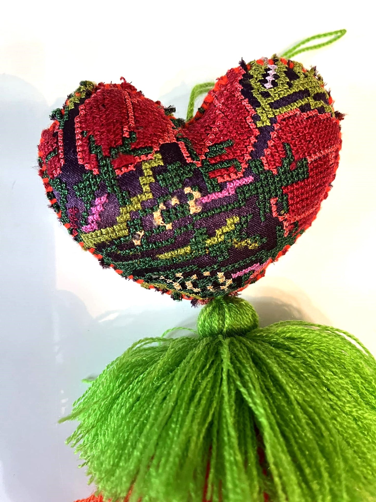 Huipil Heart Tassel