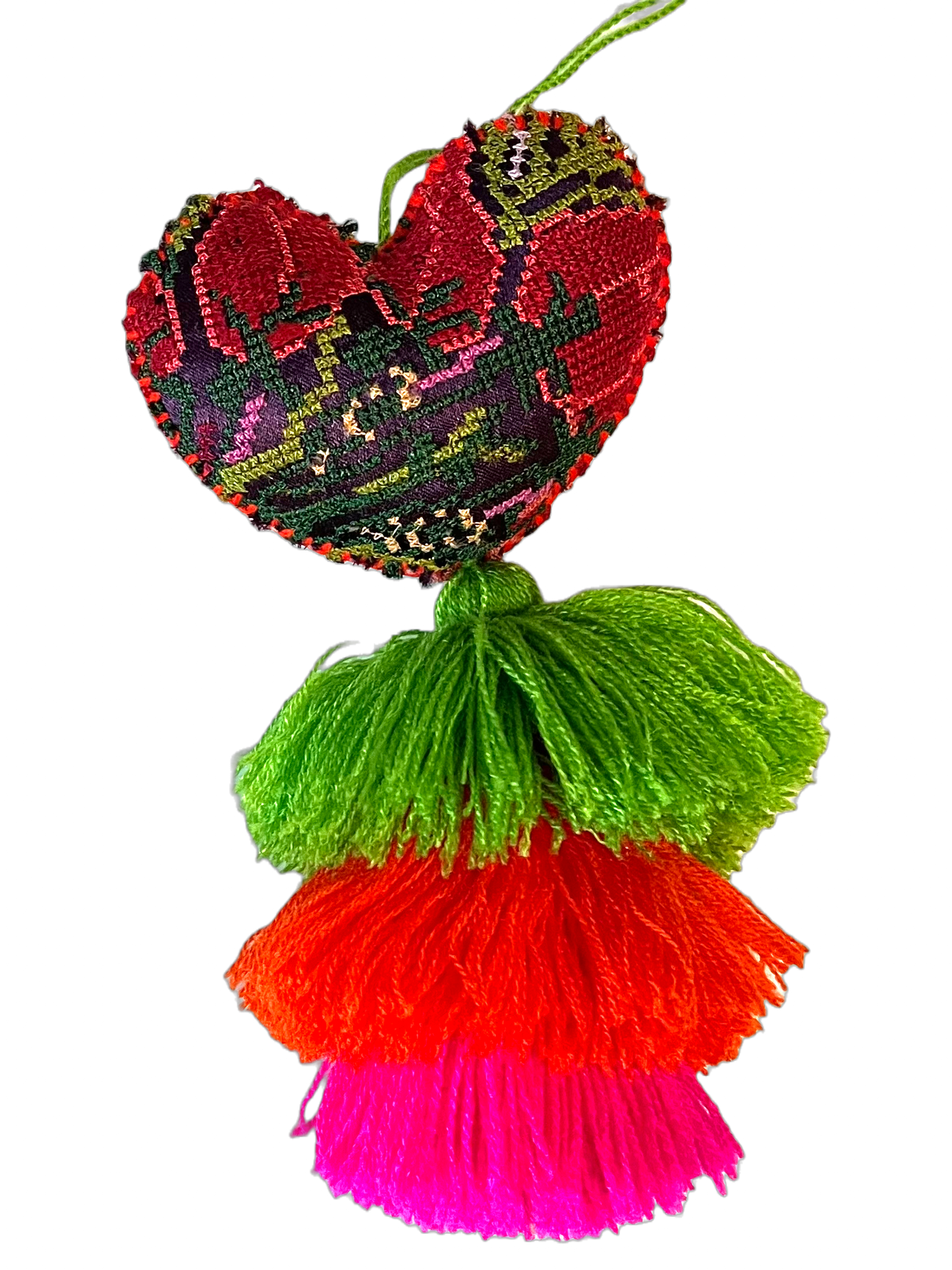 Huipil Heart Tassel