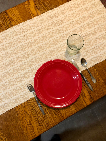 Mayan Symbols - Guatemalan Hand Woven Table Runner
