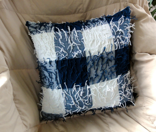 Guatemalan Hand Woven Pillow Cover - Unique Plaid
