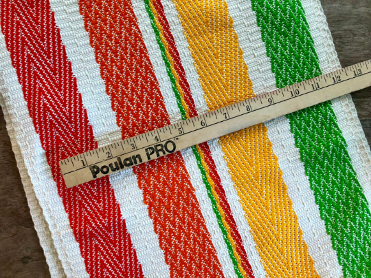 Rainbow Sherbet - Hand Woven Table Runner from Guatemala