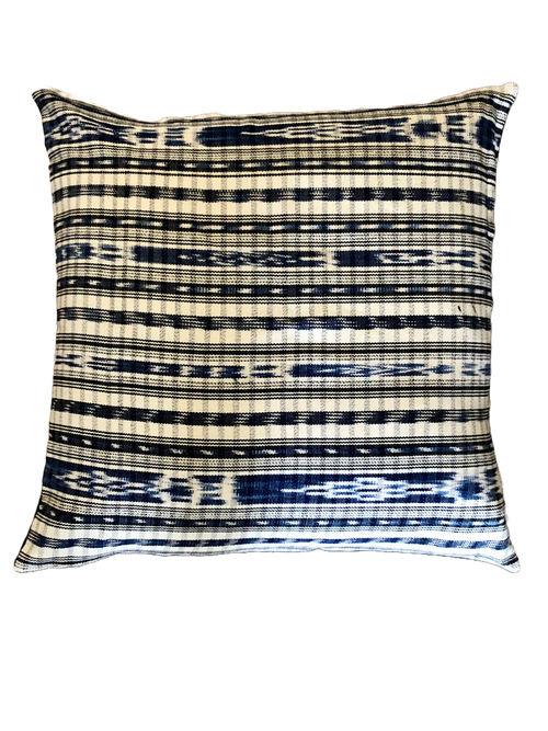 Blue Ikat Pillow cover