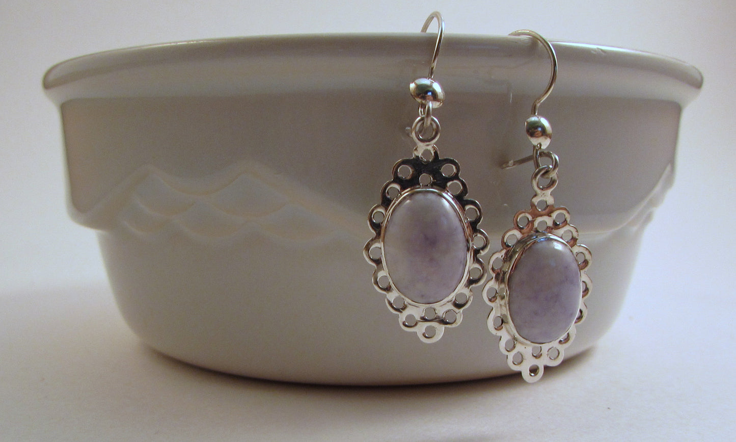 Guatemalan Lilac Jade Earrings