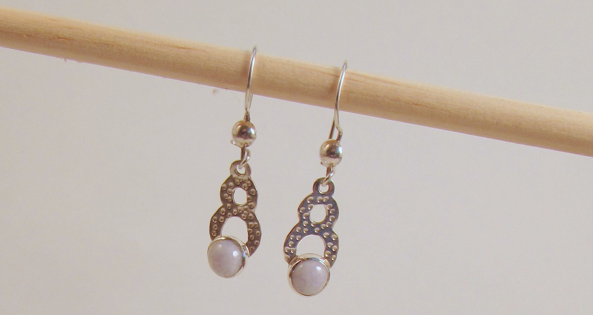 Delicate Lilac Jade Earrings