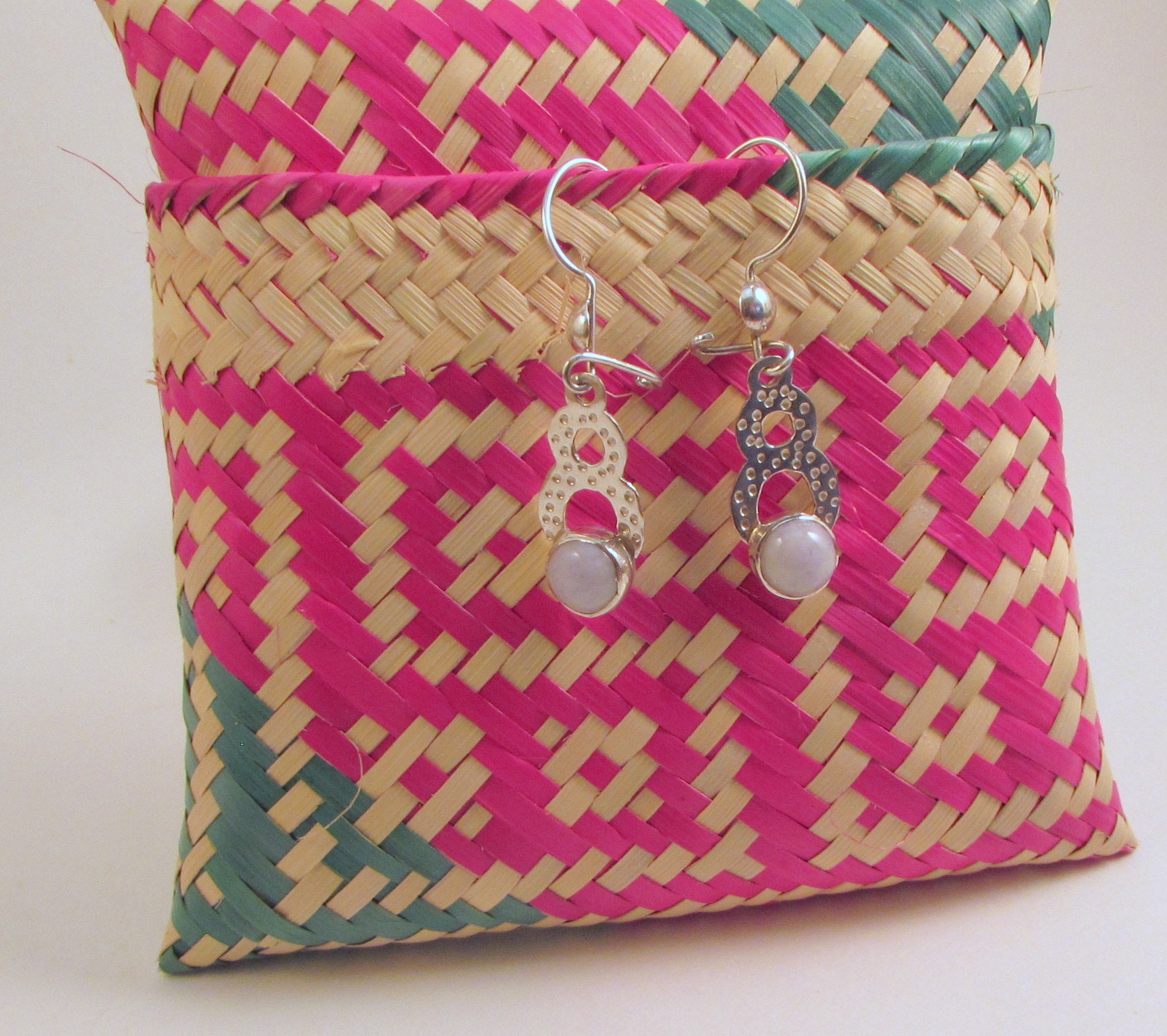 Delicate Lilac Jade Earrings