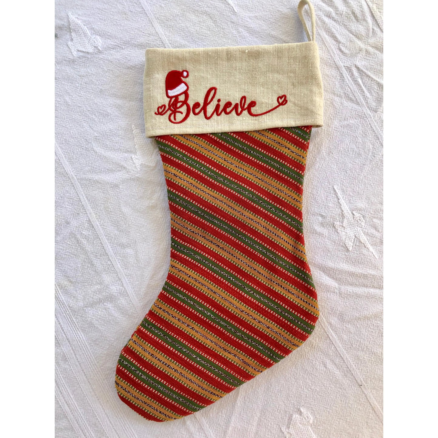 Believe Christmas Stocking