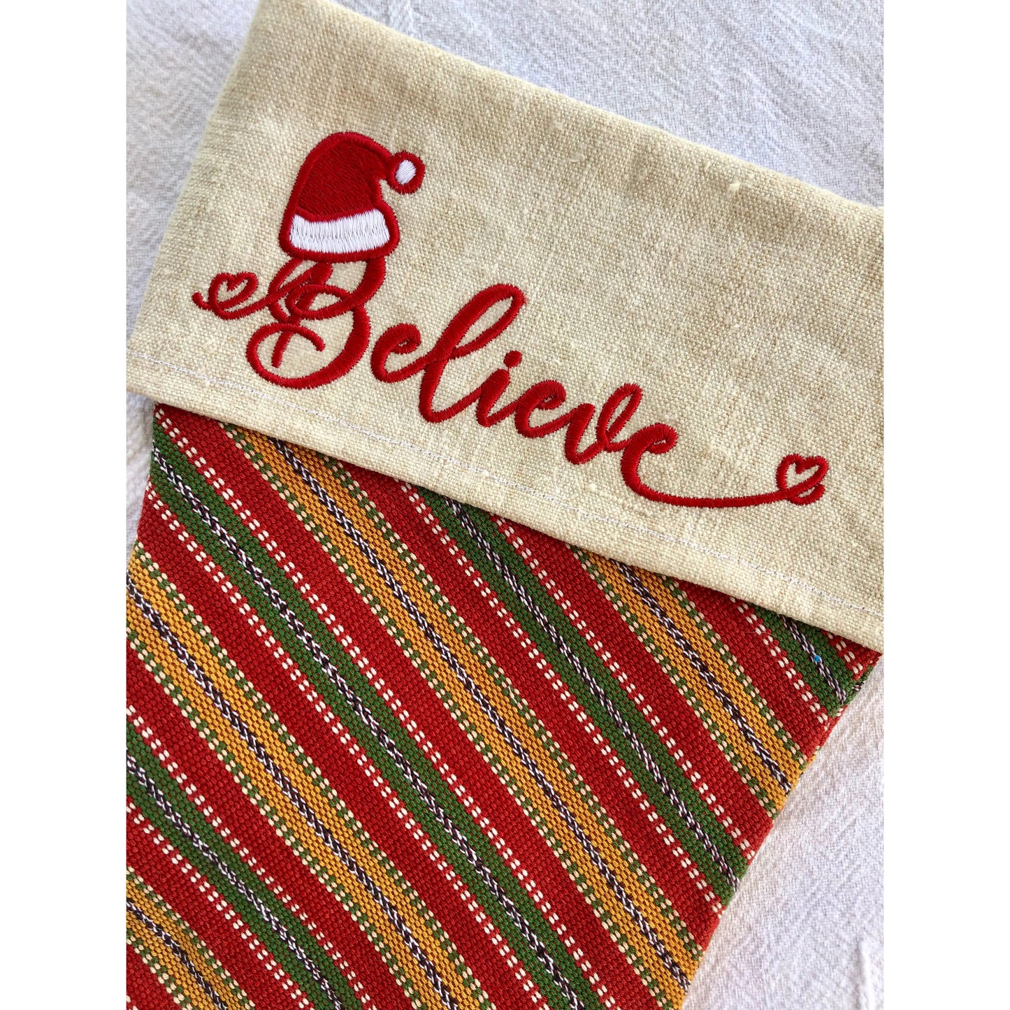 Believe Christmas Stocking